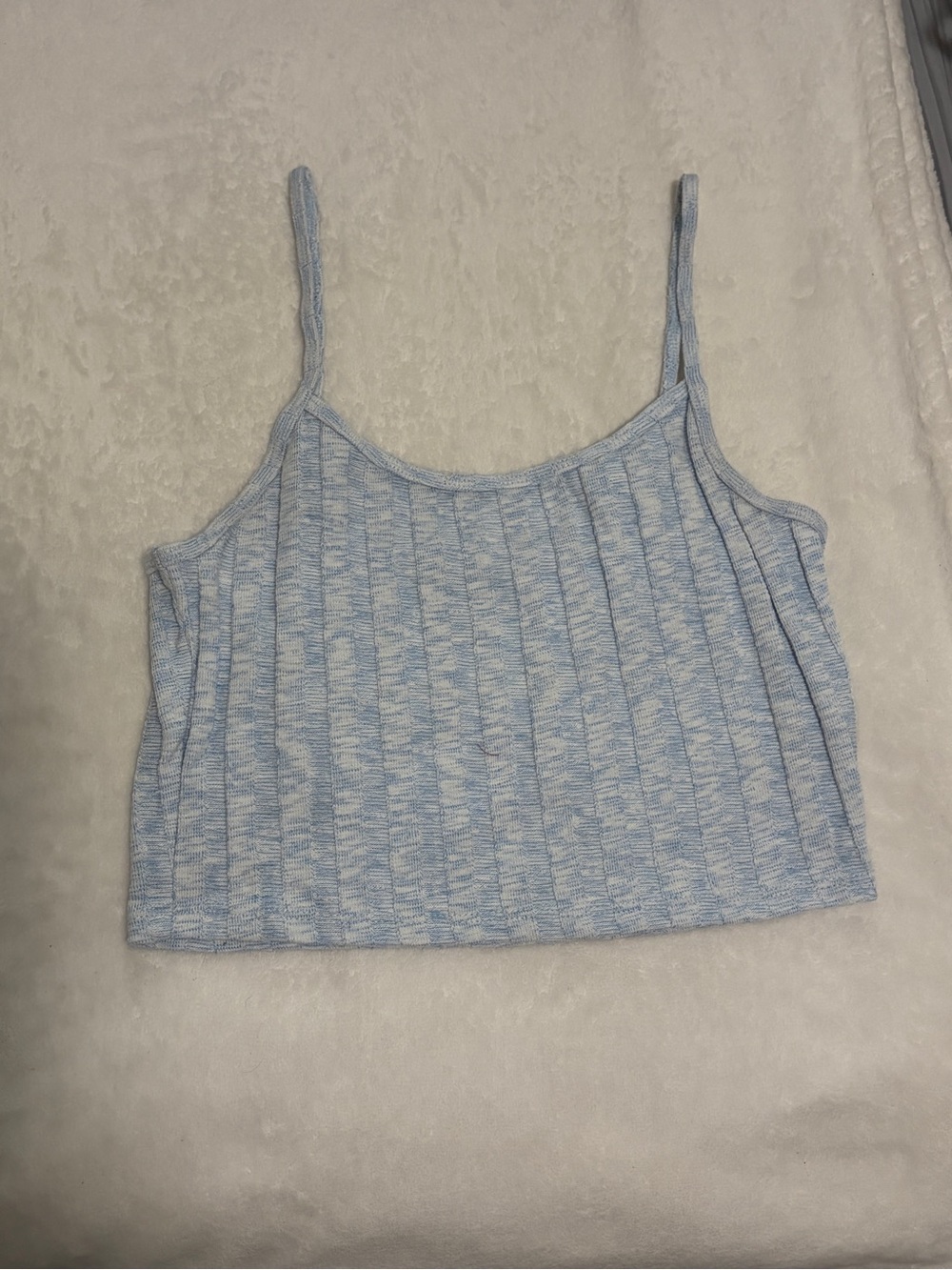 Forever 21 Light Blue Ribbed Cami Tank Top